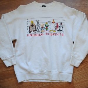 1995 vintage looney tunes warner bros crewneck L